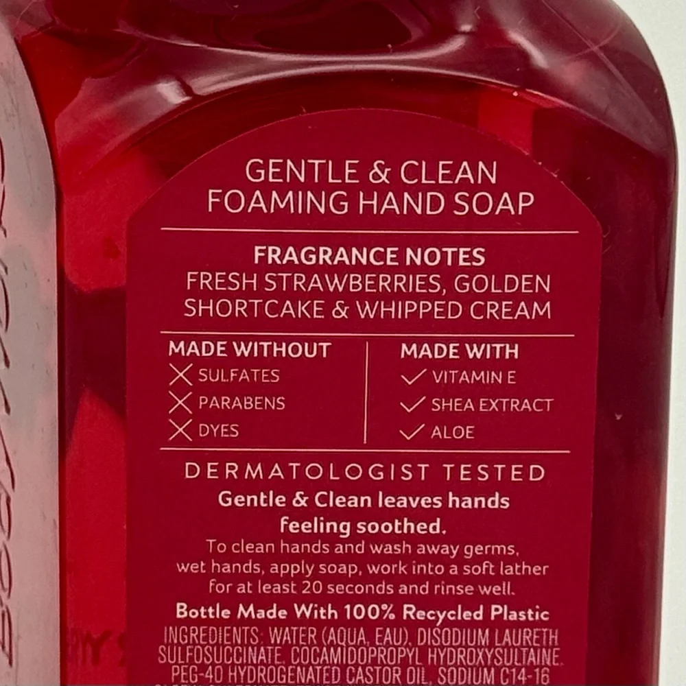 Bath & Body Works Sweetheart Cherry & Strawberry Pound Cake Hand Soaps NWT